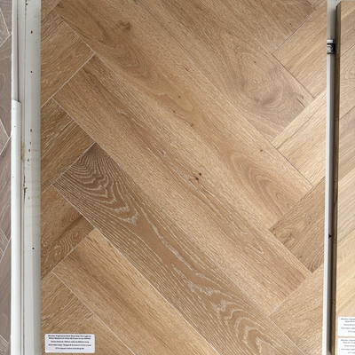 Windsor Engineered Real Wood Oak Herringbone White Washed UV Oiled